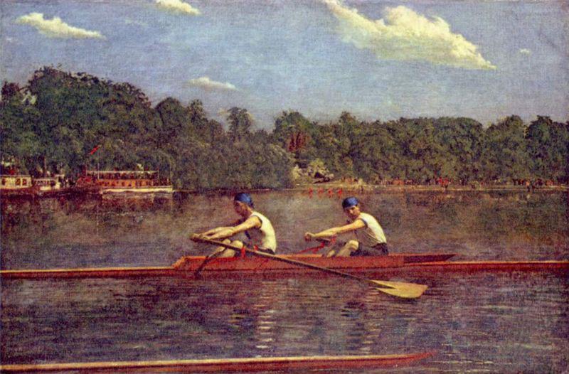 Thomas Eakins The Biglen Brothers Racing oil painting image